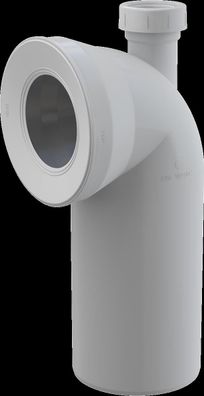 Alcadrain A90-90P40A WC Anschlussbogen 90° mit Konnektor Anschluss DN40