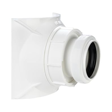 airfit Schraubabzweig DN 90/40weiß , Z-42.1-603