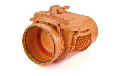 airfit Rückstauklappe DN 315, rotbraunmit zusätzlichem Handverschluss