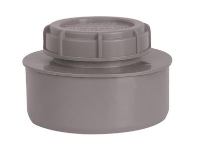 airfit Endstopfen DN 90mit Schraubverschlusskappe, grau