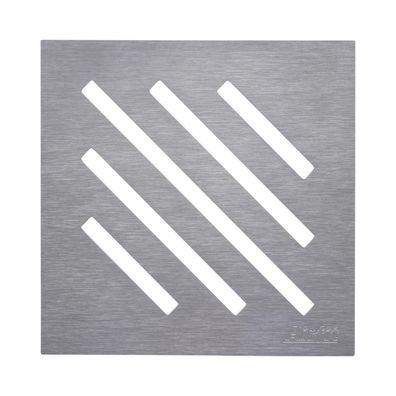 airfit Design Edelstahlrost "Diagonal" 2mm gebürstet, aufliegend, für 60202BA