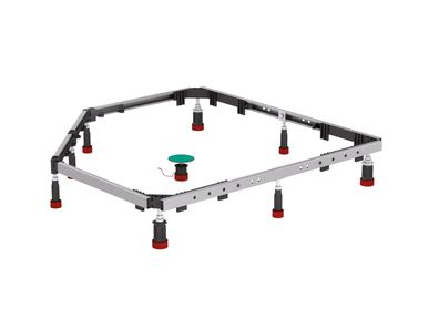 MEPA Montagerahmen SF 5-Eck + 1/4-Kr. superflache Duschwannen
