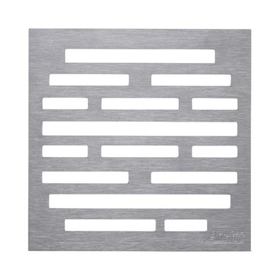 airfit Design Edelstahlrost "Rechtecke" 2mm gebürstet, aufliegend, für 60202BA
