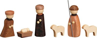 Miniatur Christi Geburt Höhe = 7cm NEU Seiffen Erzgebirge Holzfigur Weihnachten