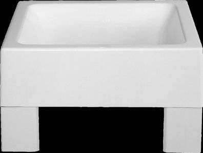 KWC Fußwanne, SIRIUS, Miranit, 570x320x570 mm, Eckfüße