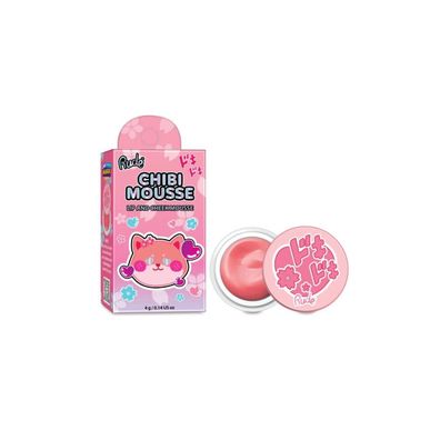 Rude Cosmetics, Chibi Mousse, Lippen- und Wangenbalsam 2-in-1, Flutter, 4 g