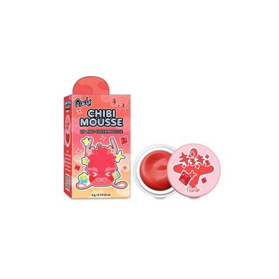 Rude Cosmetics, Chibi Mousse, Lippen- und Wangenbalsam 2-in-1, geröstet, 4 g