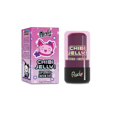 Rude Cosmetics, Chibi Jelly, Lippen- und Wangenbalsam 2-in-1, Koneko, 5 g