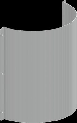 KWC Siphonabdeckung, CAMPUS, Edelstahl, 340x365x150 mm, für Reihenurinal
