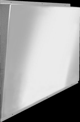 KWC Spiegel, HEAVY DUTY, Edelstahl, 460x531x62 mm, Schräg, Sichtb. Bef
