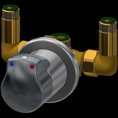 KWC Duscharmatur, Aquamix, Hydr, mit Mischer, für Edelstahlverkleidung