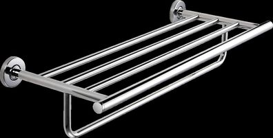 KWC Doppelhandtuchstange, MEDIUS, Edst, 600x122x220 mm, AP, Hochglanz, Regal