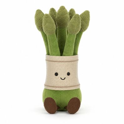 Jellycat Amuseables Asparagus Plueschtier Spargel Gruen Beige 22 cm