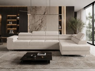 Ecksofa mit Schlaffunktion LIVIO 341 cm - Big Sofa mit Bettkasten, Eckcouch
