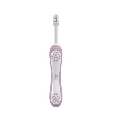 Chicco Babyzahnbuerste fuer Kleinkinder 6-36 Monate, Lila, 1 Stueck