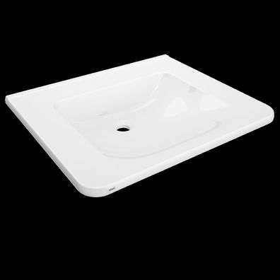 KWC Einzelwaschtisch, Medcare, Miranit, 650x150x550 mm, Weiß
