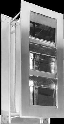 KWC Wc-dreifachrollenhalter, HEAVY DUTY, Edelstahl, Unterputz, 240x498x174 mm