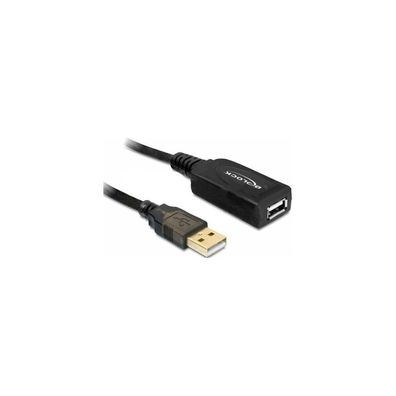 DELOCK USB Verl. A -> A St/Bu 15.00m aktiv sw