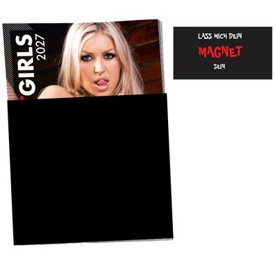 Erotik Kalender Girls 2027 Pin Up Wandkalender mit Mappe und Magneten
