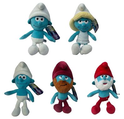 Plüschfigur Die Schlümpfe Smurfs Figur Stofffigur Kuscheltier 24-32 cm Groß Neu