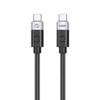 Orico CC240 USB-C Kabel 240W USB4 40 Gbit/s 8K 60Hz 0,5 m Schwarz
