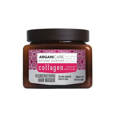 Arganicare, Collagen, Crememaske zur Haarbehandlung, Restrukturierung, 500 ml