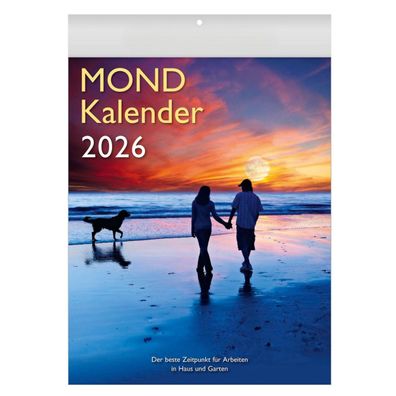 Mondkalender 2026 - Wandkalender 23,5 x 33,5 cm