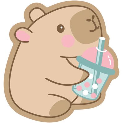 Capybara Formkissen Tiermotiv Kuschelkissen 35 × 33 cm für Kinderzimmer Sofa und Bett