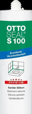 Ottoseal S 100 Sanitär Premium Silikon 300ml pergamon
