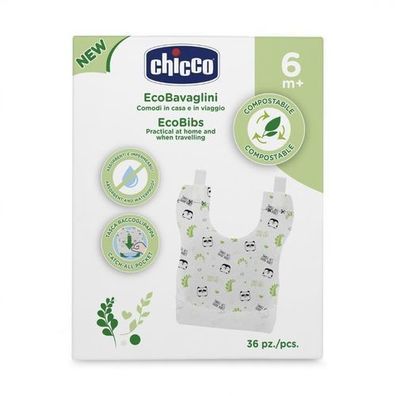 Chicco Kompostierbare Einweg-Lätzchen, 36 Stück