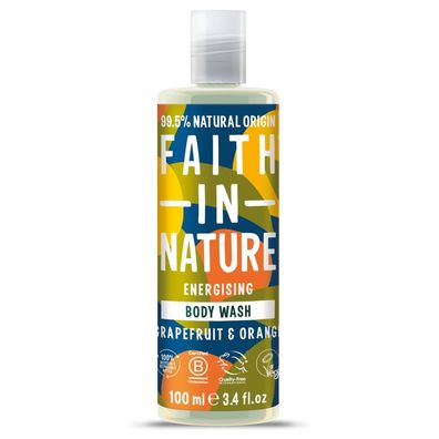 Faith In Nature, Grapefruit & Orange, belebend, Duschgel, 100 ml