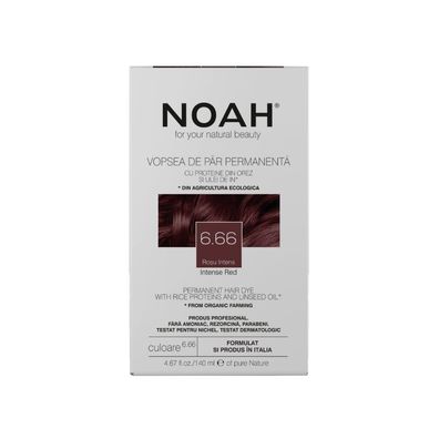 Noah, Permanente Haarfarbe, permanente Haarfarbe, 6.66 Intensive Red, 140 ml