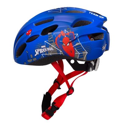 Spider-Man Kinder M (52 bis 56 cm) Blaue Fahrradhelm Skaterhelm Verstellbar In