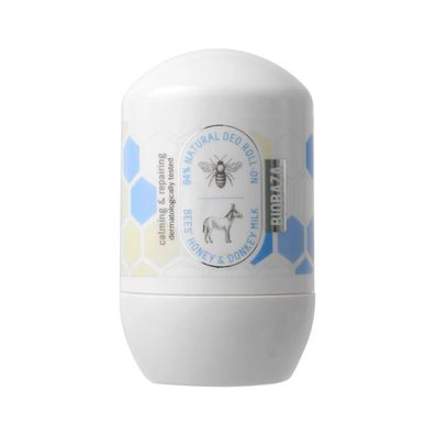 Bienenhonig und Eselsmilch, beruhigend und pflegend, Deo-Roll-On, Unisex, 50 ml