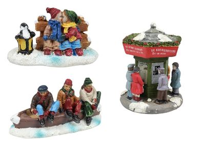 Diverse Figuren und Zubehör (Kiosk) Höhe 4,0 (11,0) cm, Weihnachtsdorf