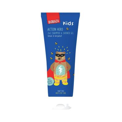 Biobaza Action Hero Duschgel und Shampoo 2-in-1, 250 ml
