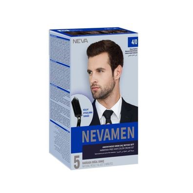 Neva, Nevamen, Semipermanentes Haarfärbemittel, 4/0, 150 ml