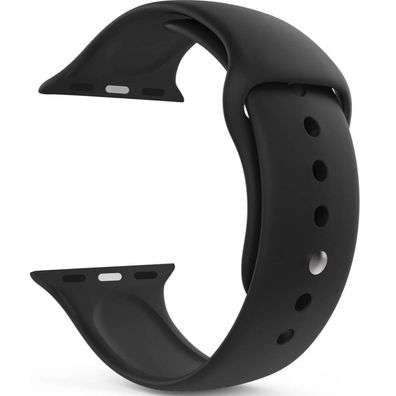 Silikonband für Apple Watch - Schwarz 42/44/45mm - S/W