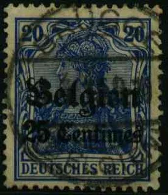 BES 1WK LP Belgien Nr 4I gestempelt X0E9016