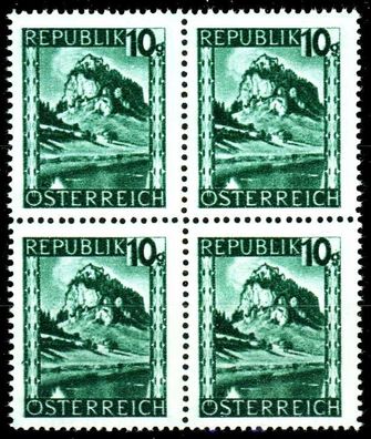 Österreich 1945 Nr 745 postfrisch Viererblock X36BCAE