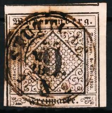 Württemberg Ausgabe VON 1851 Nr 4b zentrisch gestempelt X6818AE