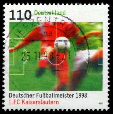BRD 1998 Nr 2010 zentrisch gestempelt X6C9276