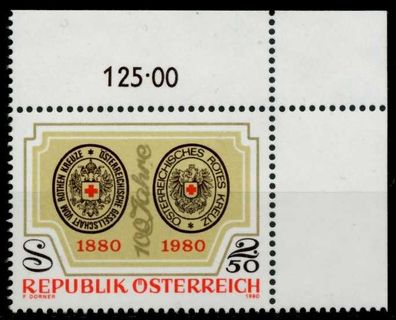 Österreich 1980 Nr 1634 postfrisch ECKE-ORE X7EB096