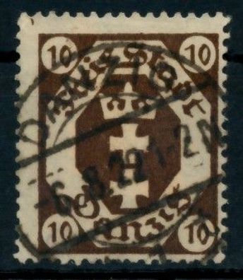 DANZIG 1921 Nr 74X zentrisch gestempelt X6D36E6