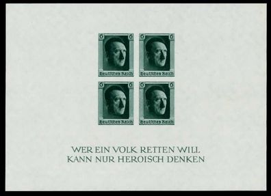 Deutsches REICH Block 8 postfrisch X6DA72E