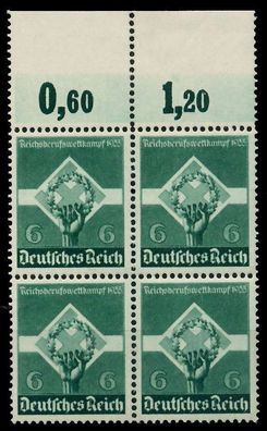 3. REICH 1935 Nr 571 postfrisch Viererblock X77D476