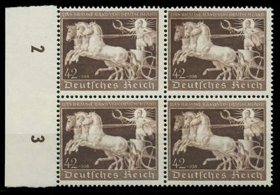 3. REICH 1940 Nr 747 postfrisch Viererblock X77D5CA