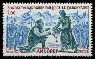 Andorra (FRANZ. POST) 1963 Nr 181 postfrisch SB0ED06