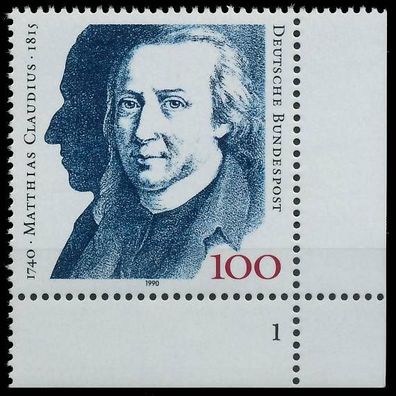 BRD BUND 1990 Nr 1473 postfrisch Formnummer 1 X575E0A