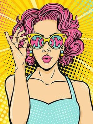 Lady in Pink (PopArt)